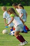 kids playing soccer