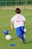 boy on soccer field
