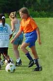 youth playing soccer